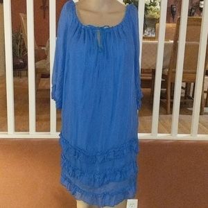 🌻NWT Blue dress made in Italy 🌻